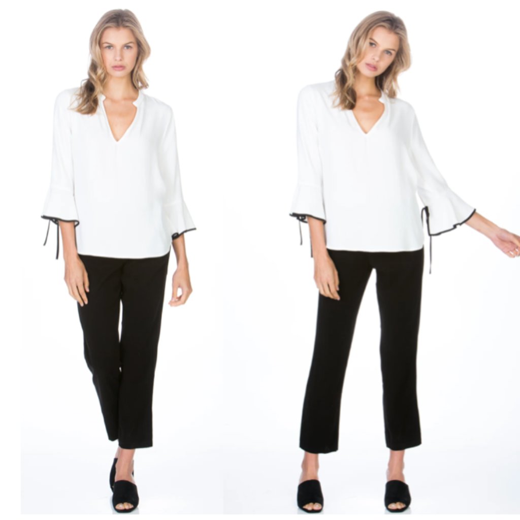 Maven West 3/4 Tie Sleeve Cupro Shirt Size